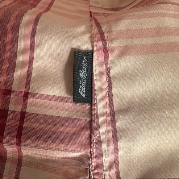 Eddie Bauer Pink Plaid Button Down Shirt - Picture 9 of 13